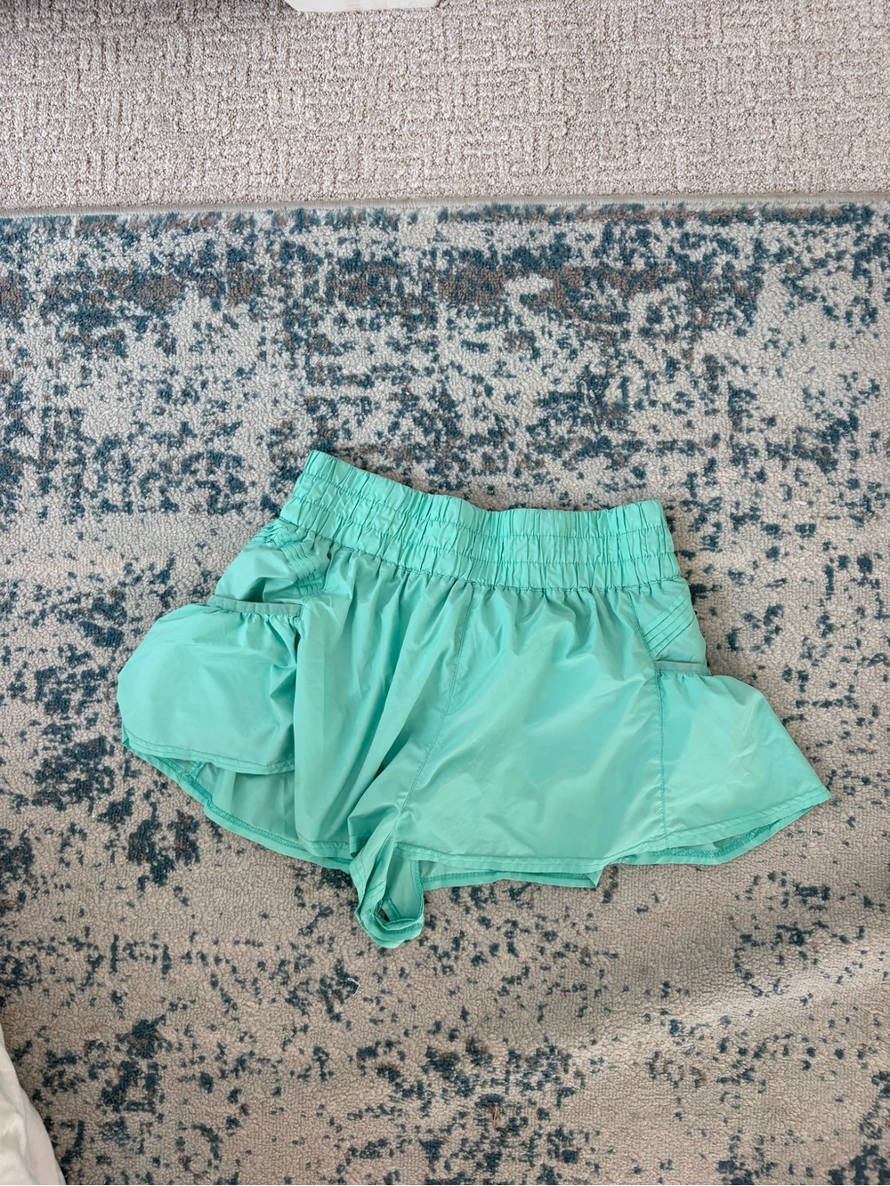 FP Movement by Free People Mint Green Athletic Shorts with Elastic Waist